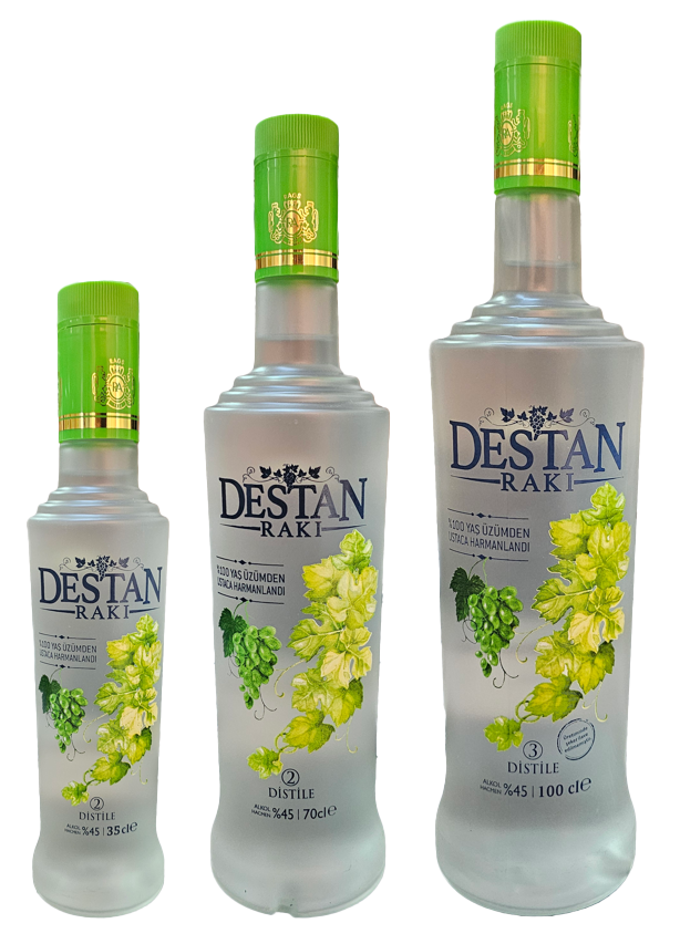 Yaş Üzüm Destan Rakı  35 cl., 70 cl., 100 cl.